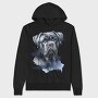 Realistic Bullmastif Dog Portrait, Hanorac Oversize Barbati (Unisex)