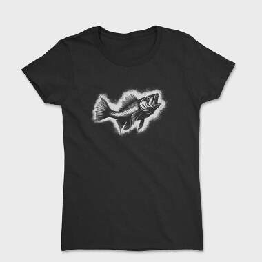Realistic Catfish Monochromatic, Tricou Femei