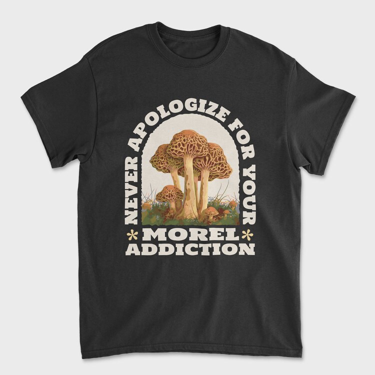 Realistic Morel Mushrooms, Tricou Barbati (Unisex)