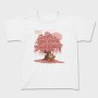 Red Panda And Sakura Tree, Tricou Copii