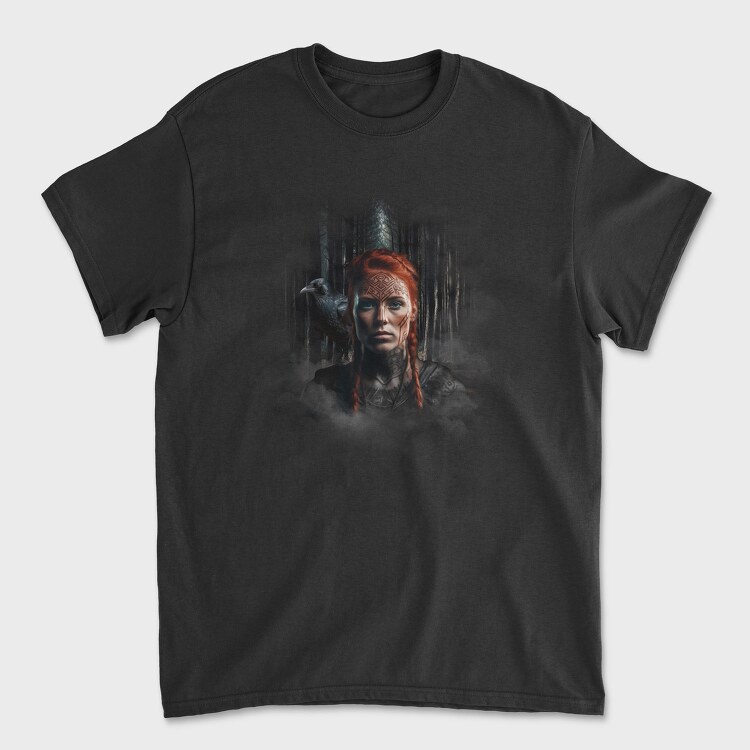 Redhead Viking Woman Realistic, Tricou Barbati (Unisex)