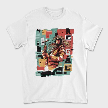 Reggae Musician Abstract Music, Tricou Barbati (Unisex)