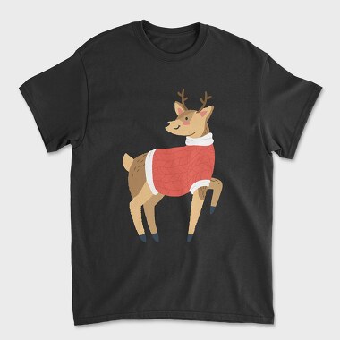 Reindeer Sweater, Tricou Barbati (Unisex)