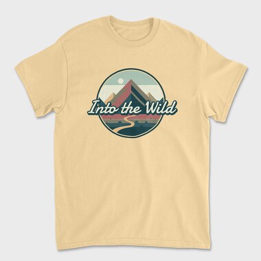 Retro Minimalist Vintage Landscape, Tricou Barbati (Unisex)