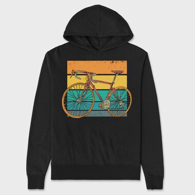 Retro Racing Bike, Hanorac Oversize Barbati (Unisex)