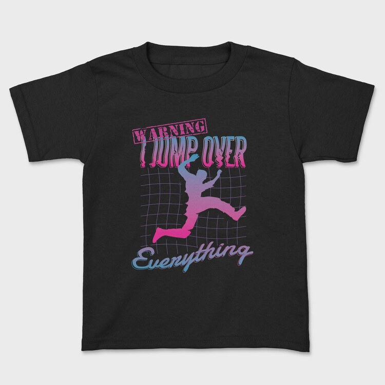 Retrowave Parkour Jump, Tricou Copii