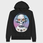 Robot Skull With Headphones, Hanorac Oversize Barbati (Unisex)