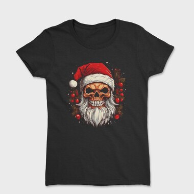 Santa Claus Skull, Tricou Femei