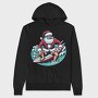 Santa Claus Surfing, Hanorac Oversize Barbati (Unisex)