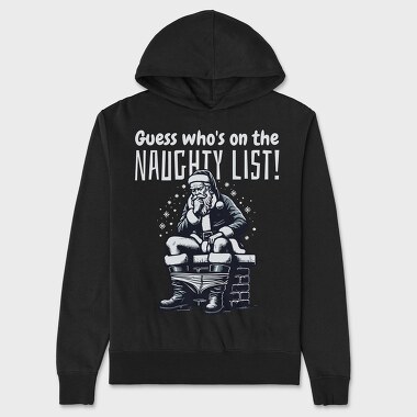 Santa Naughty List, Hanorac Oversize Barbati (Unisex)