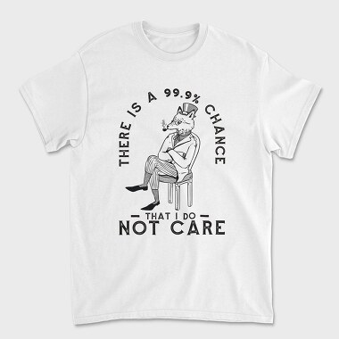 Sarcastic Fox I Don T Care, Tricou Barbati (Unisex)