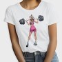 Girl Lifting Weights, Tricou Femei