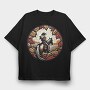 Autumn Cowgirl, Tricou Oversize Barbati (Unisex)