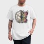 Butterfly And Vintage Clock, Tricou Barbati (Unisex)