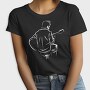 Man Playing Guitar Music Instrument Guitaris, Tricou Femei