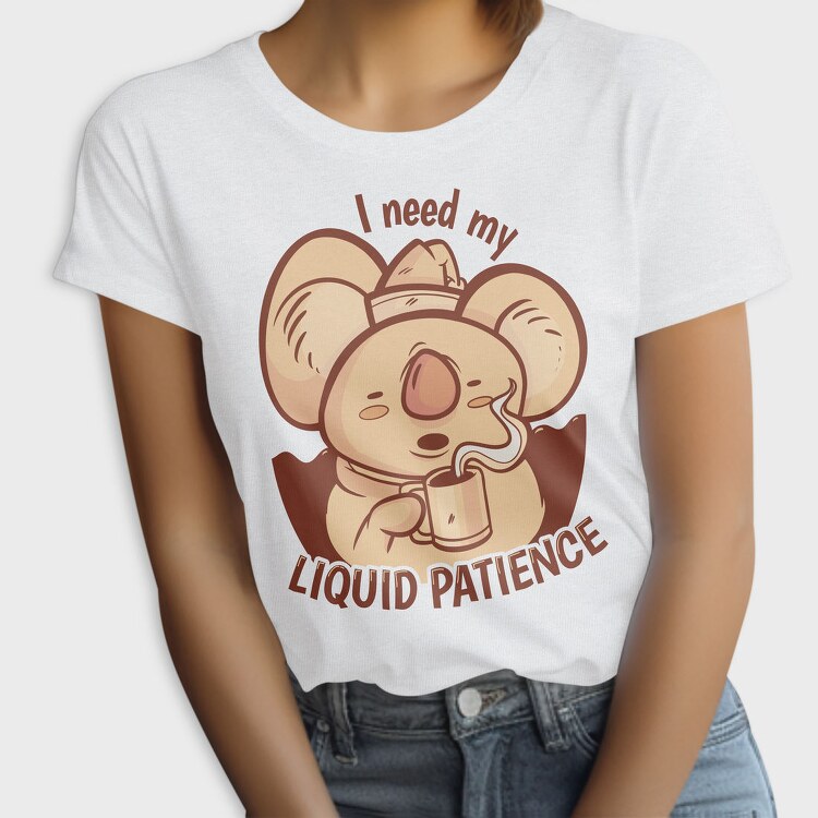 Awesome Liquid Patience Koala, Tricou Femei