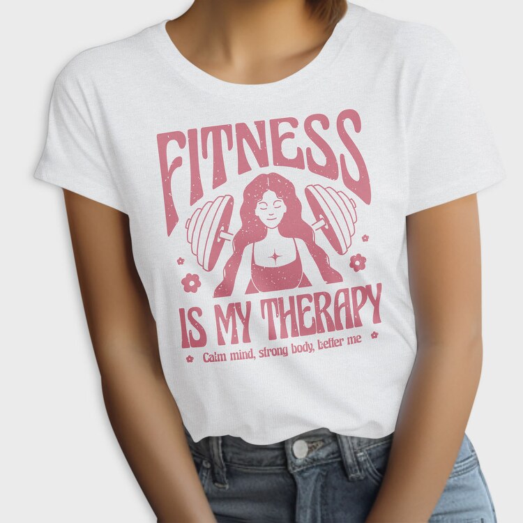 Fitness Is My Therapy Gym, Tricou Femei
