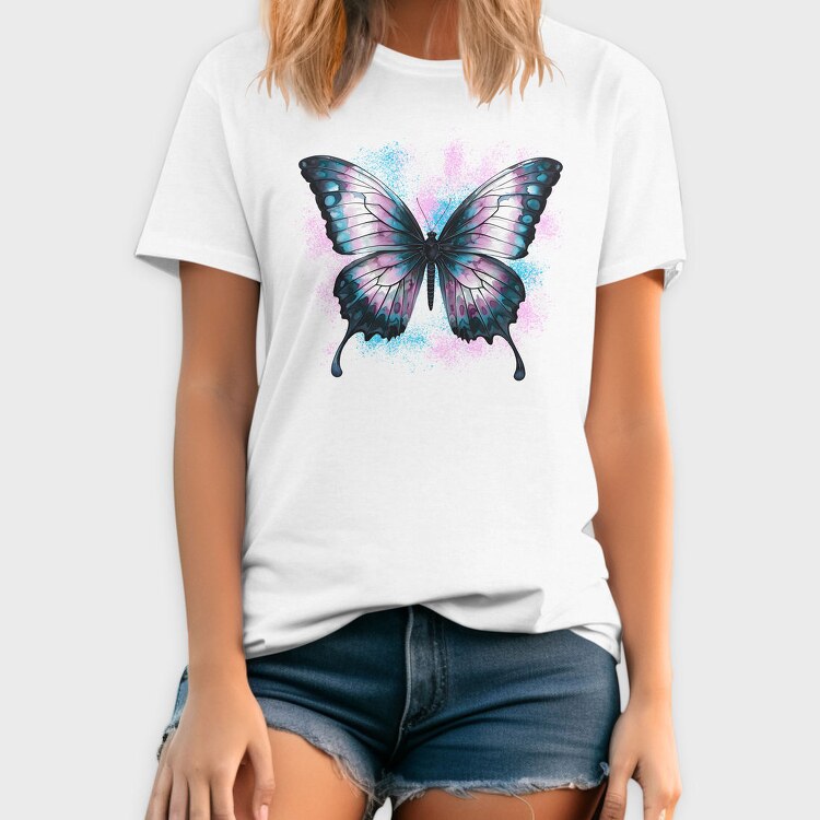 Butterfly Trans Flag, Tricou Barbati (Unisex)