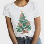 Sloth Christmas Tree, Tricou Femei