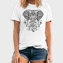 Mandala Elephant, Tricou Barbati (Unisex)