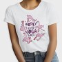 Flamingo Doing Yoga Worry, Tricou Femei