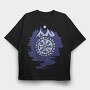 Viking Compass Symbol Mountain, Tricou Oversize Barbati (Unisex)