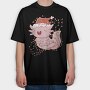 Axolotl Christmas Lights, Tricou Oversize Barbati (Unisex)