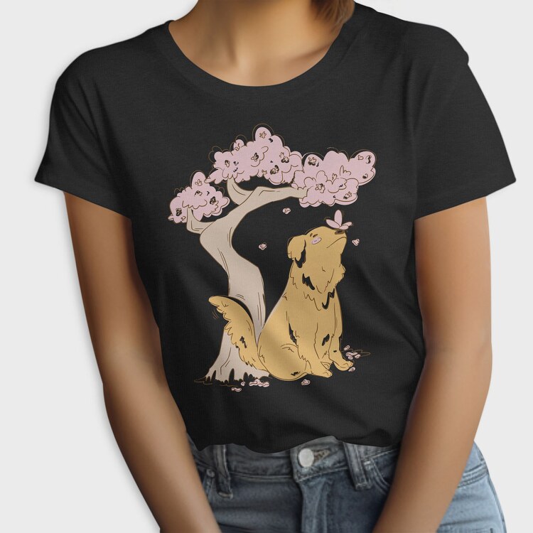 Golden With Butterfly, Tricou Femei