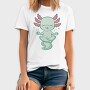 Kawaii Axolotl Meditating, Tricou Barbati (Unisex)