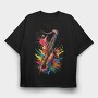 Colorful Saxophone, Tricou Oversize Barbati (Unisex)