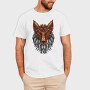 Mandala Fox Color 001, Tricou Barbati (Unisex)