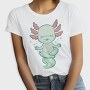 Kawaii Axolotl Meditating, Tricou Femei