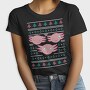 Axolotl Christmas Sweater Ugly, Tricou Femei