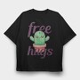 Cactus Free Hugs, Tricou Oversize Barbati (Unisex)