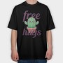 Cactus Free Hugs, Tricou Oversize Barbati (Unisex)