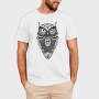 Mandala Owl Illustration 001, Tricou Barbati (Unisex)