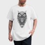 Mandala Owl Illustration 001, Tricou Barbati (Unisex)