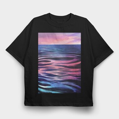 Ocean Surface Landscape Painting, Tricou Oversize Barbati (Unisex)