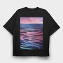 Ocean Surface Landscape Painting, Tricou Oversize Barbati (Unisex)