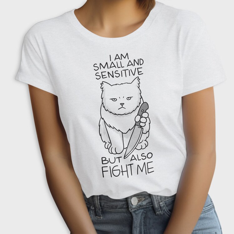 Small and Sensitive Cat, Tricou Femei