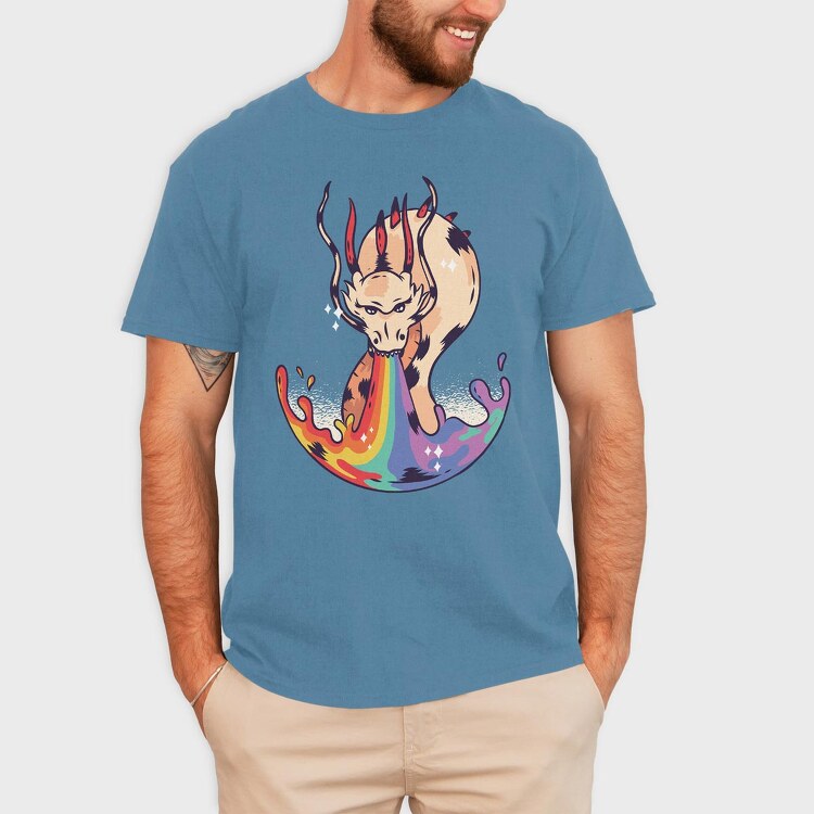 Dragon Rainbow, Tricou Barbati (Unisex)