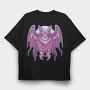 Kawaii Goth Mothman, Tricou Oversize Barbati (Unisex)
