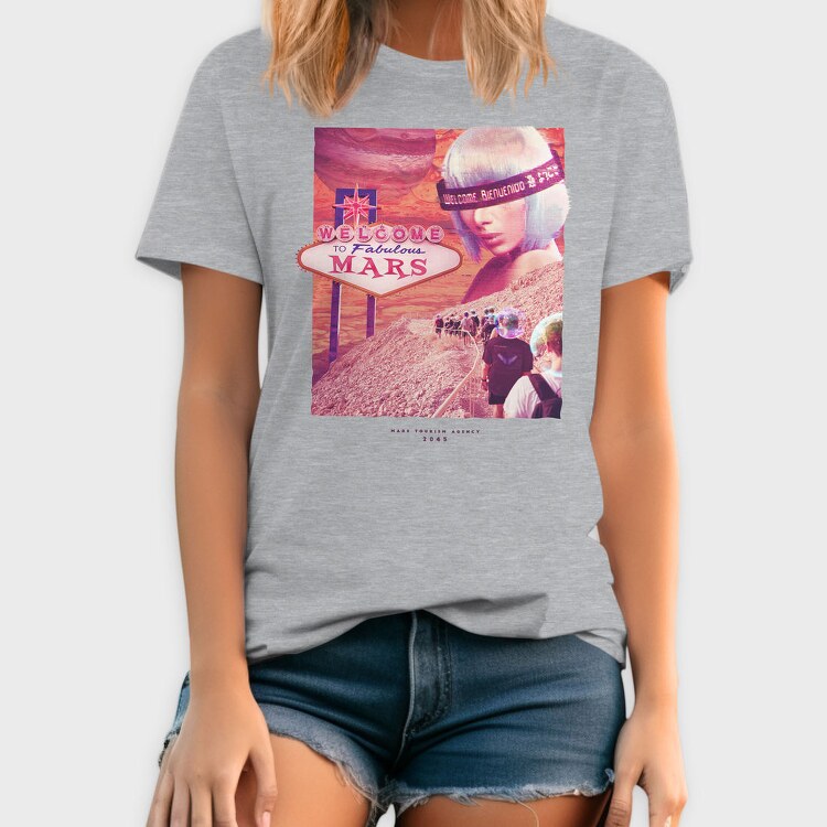 Mars Planet Psychedelic, Tricou Barbati (Unisex)