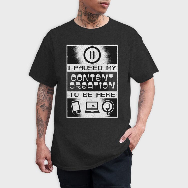 Content Creation Quote, Tricou Barbati (Unisex)