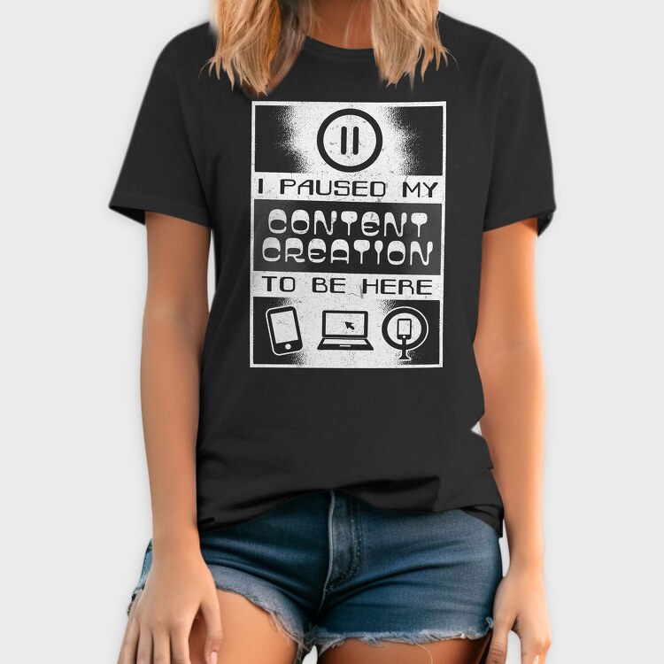 Content Creation Quote, Tricou Barbati (Unisex)