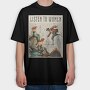 Vintage Mermaids And Pirate, Tricou Oversize Barbati (Unisex)