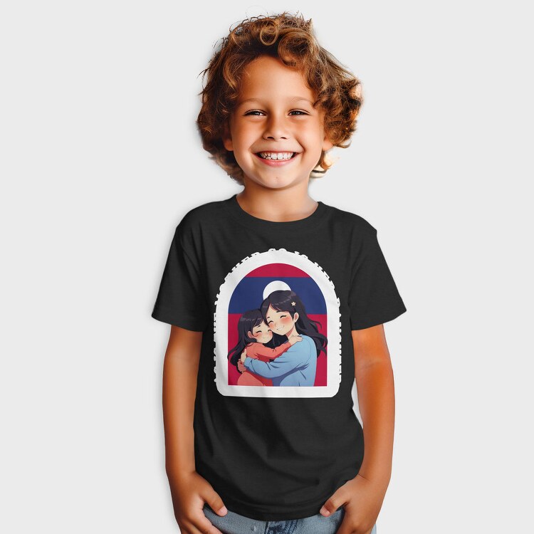 Kawaii Mother And Daughter Laos, Tricou Copii