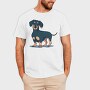 Dachshund, Tricou Barbati (Unisex)