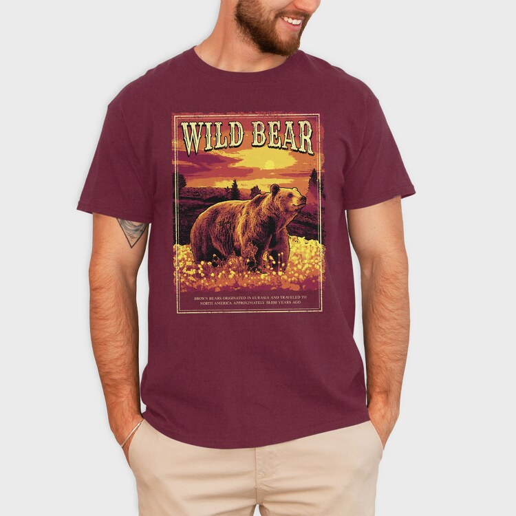 Wild Bear Forest, Tricou Barbati (Unisex)