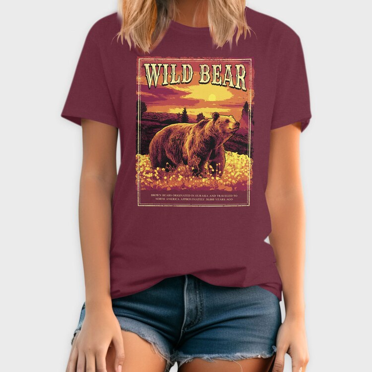 Wild Bear Forest, Tricou Barbati (Unisex)